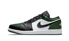 Contoured Footbed Design Premium Comfort Air Jordan 1 Low Green Toe