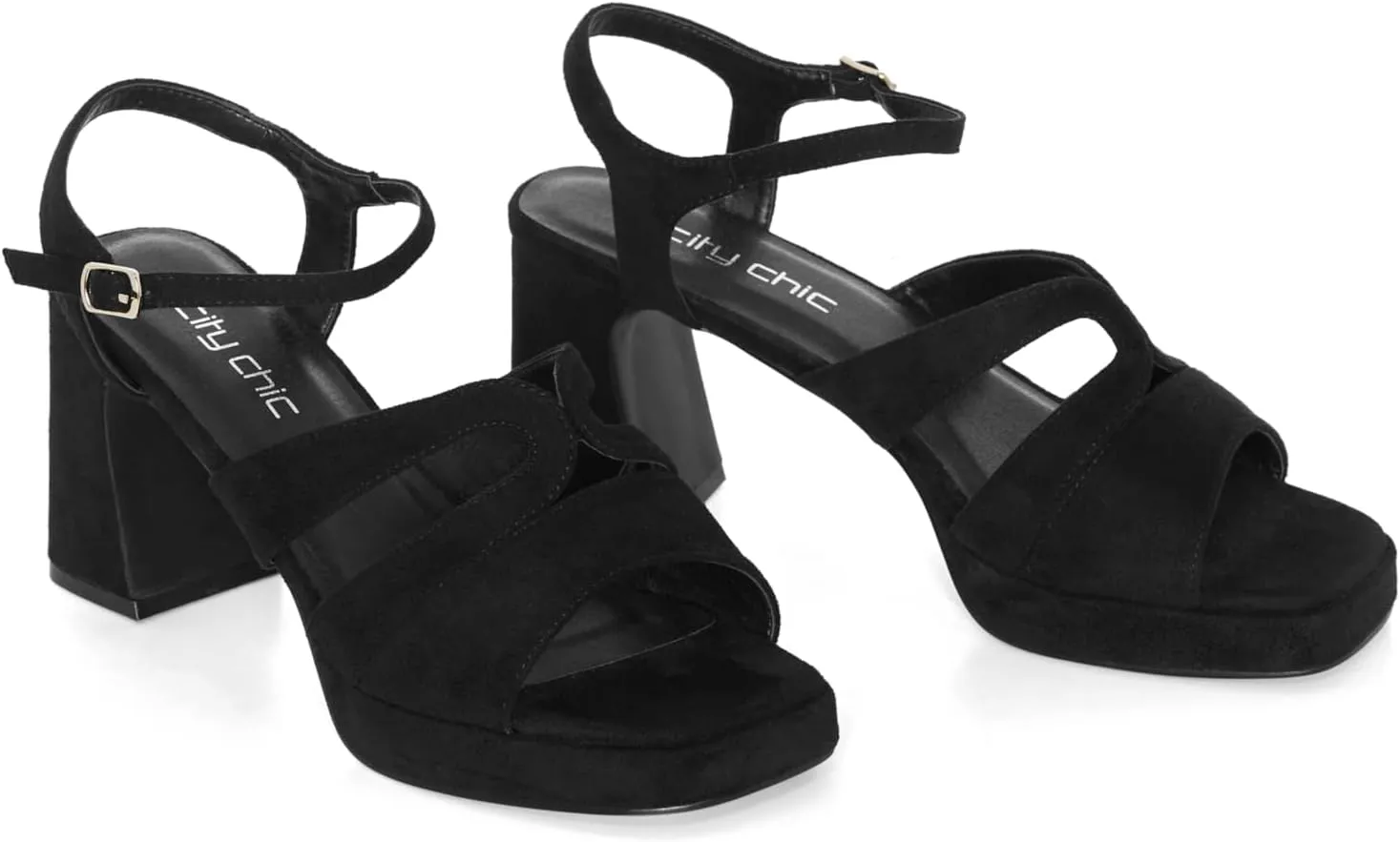City Chic Women's Platform-Wide FIT Heel Coco