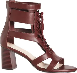 City Chic Women's Wide Fit Attitude Lace Up Block Heel Sandal