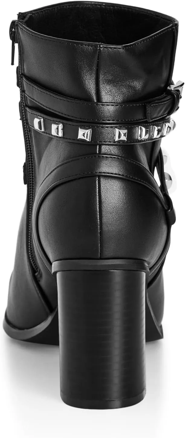 City Chic Women's Wide Fit Birdy Mid Boot Ankle