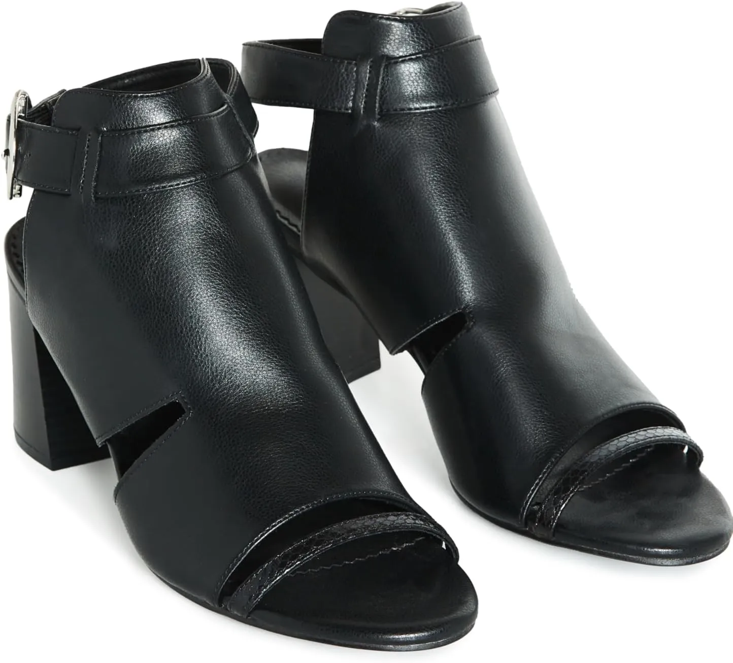 City Chic Women's Wide Fit Buckle Leona Shootie Sandal