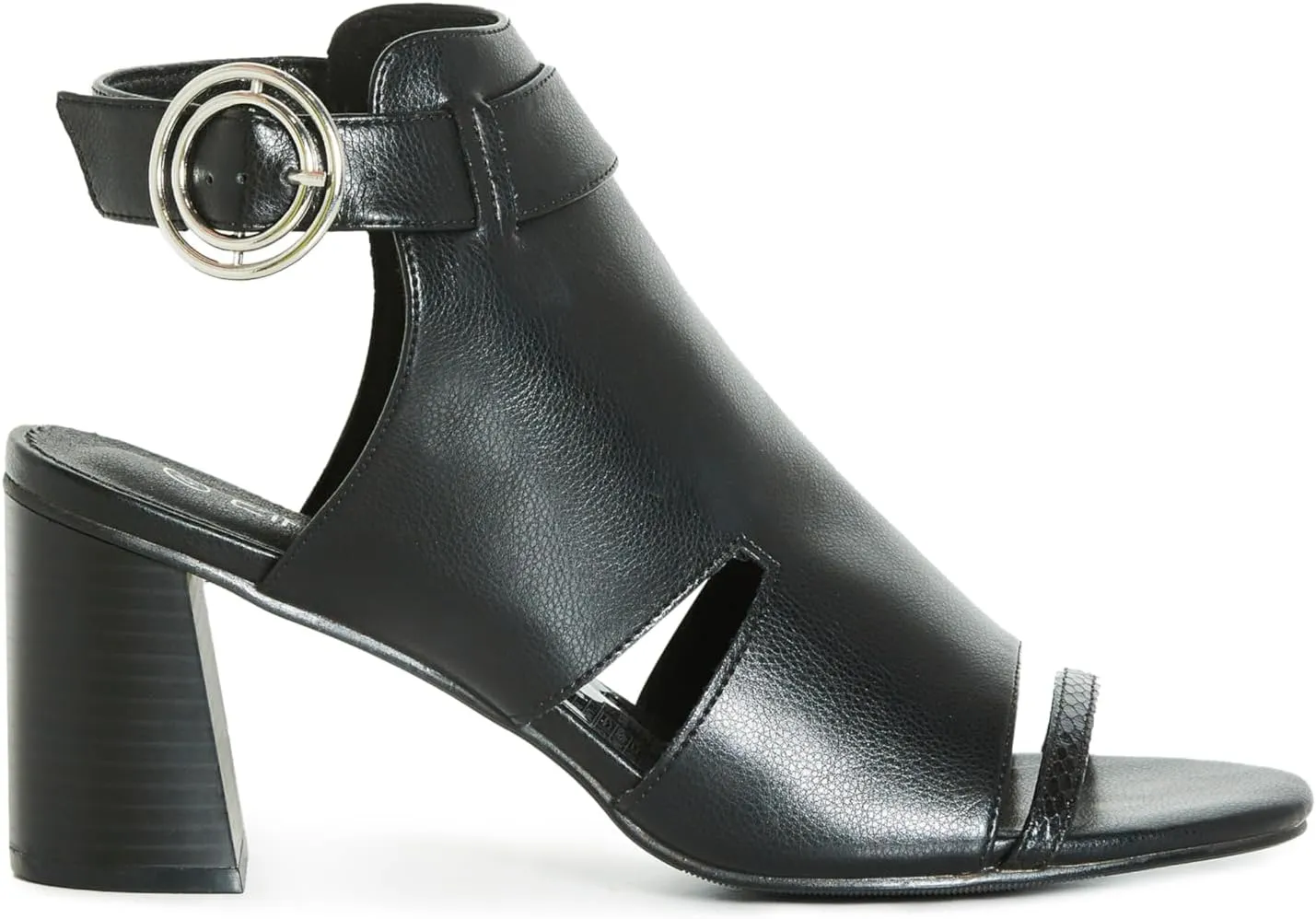 City Chic Women's Wide Fit Buckle Leona Shootie Sandal