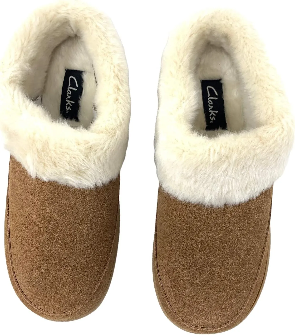 Clarks Women's, Faux Fur Lined Slipper Clog
