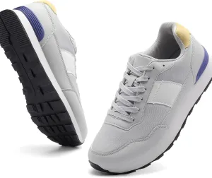Classic Running Shoes for Men - Lightweight Retro Sneakers with Breathable Upper & Durable Sole for Walking, Jogging, and Casual Wear