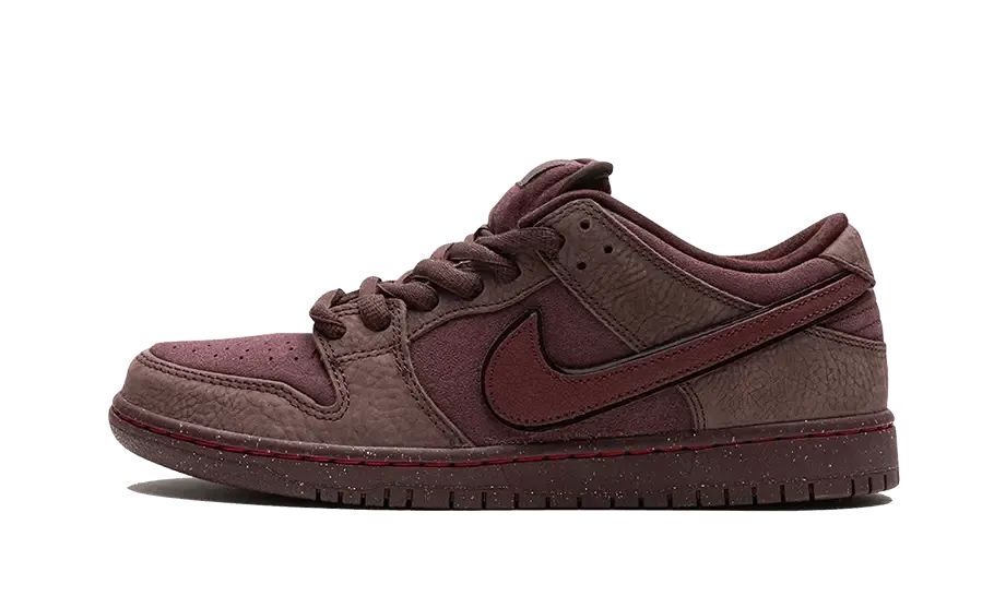 SB Dunk Low City Of Love Burgundy Crush Maximum Support