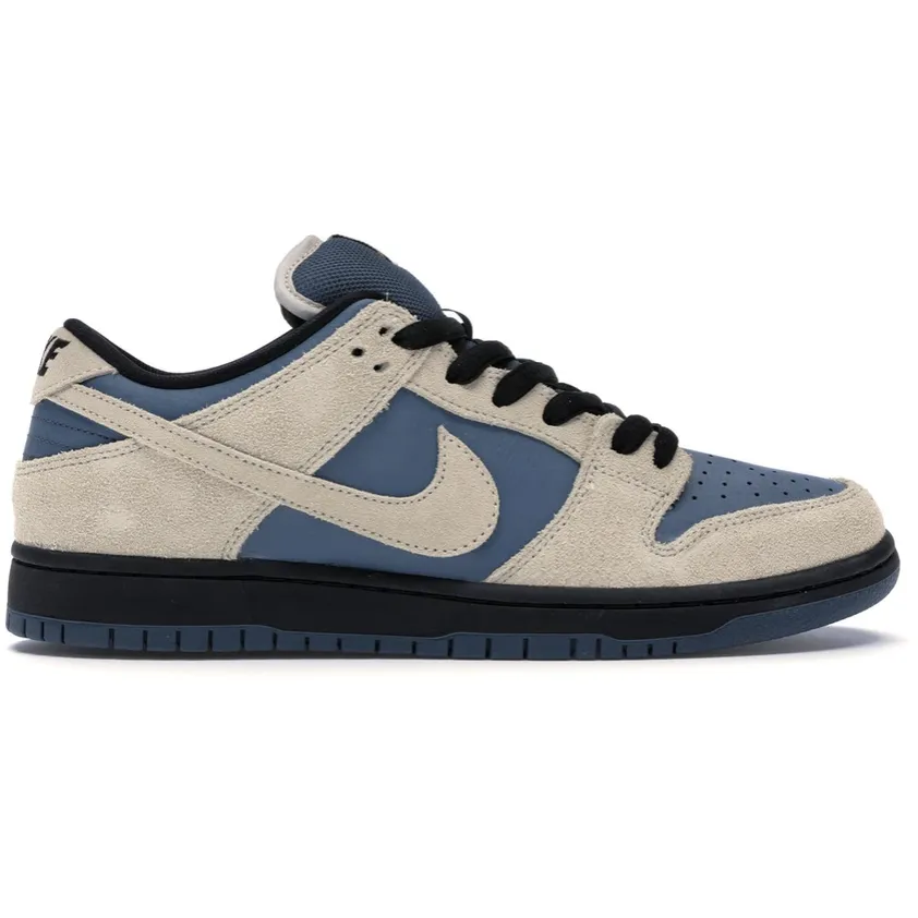 Nike SB Dunk Low Light Cream Thunderstorm Slip Resistant Traction Recycled Polyester Blend