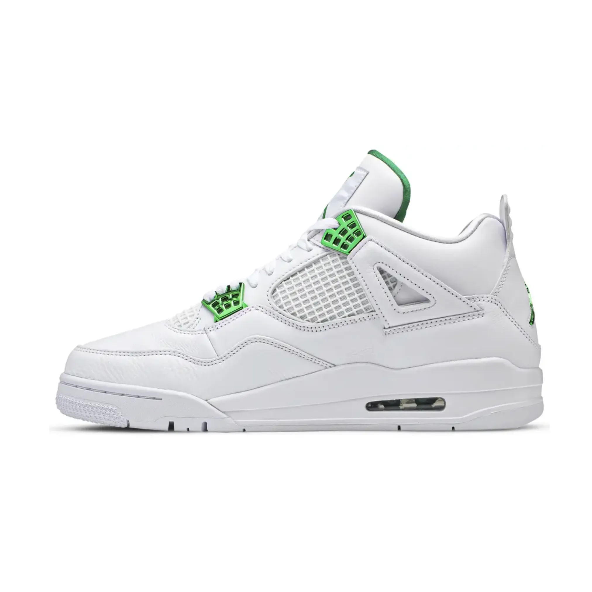 Jordan 4 Retro Metallic Green multi - surface sole