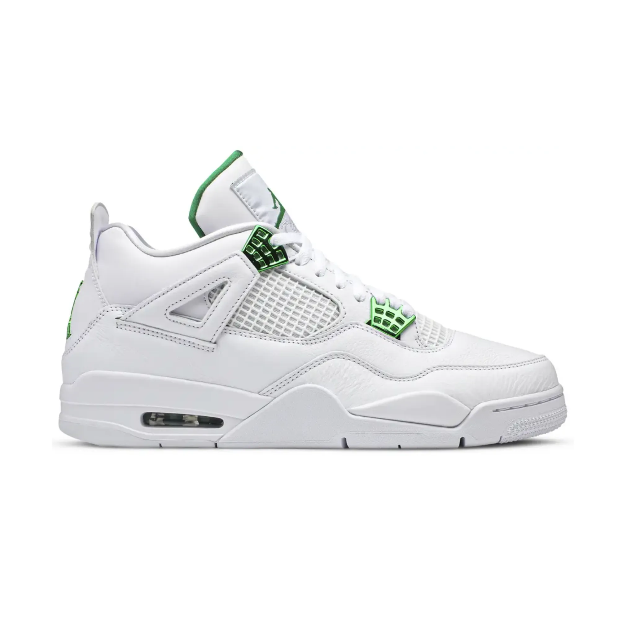 Jordan 4 Retro Metallic Green Safe usage high - jump running shoes
