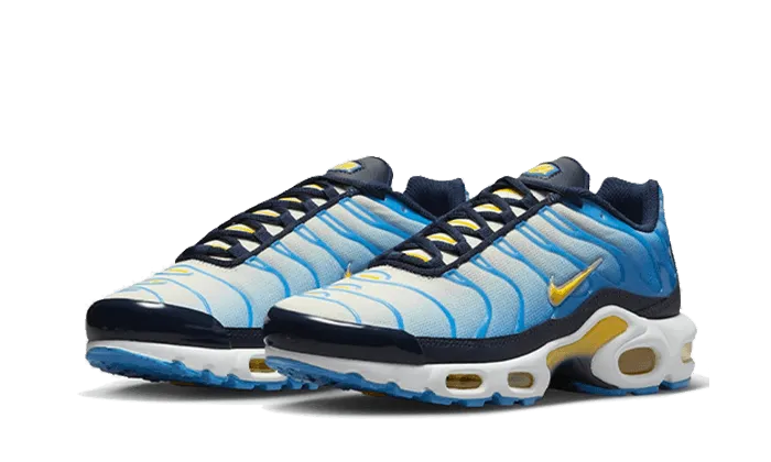 Air Max Plus University Blue Topaz Gold Stability Web Technology