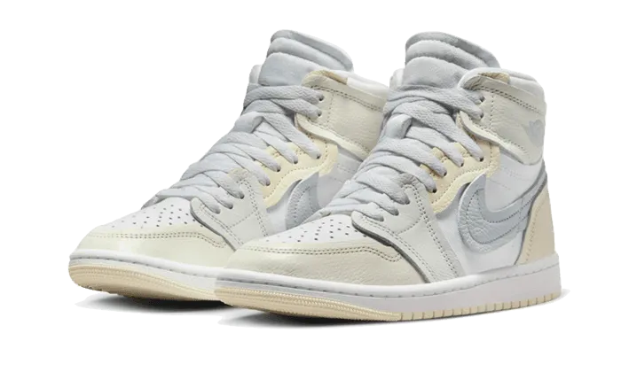 Air Jordan 1 High MM Coconut Milk running in a culvert area shoes