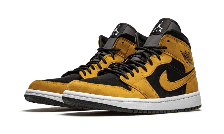 Trend-setting wear Tensile Reinforcement Air Jordan 1 Mid Wheat