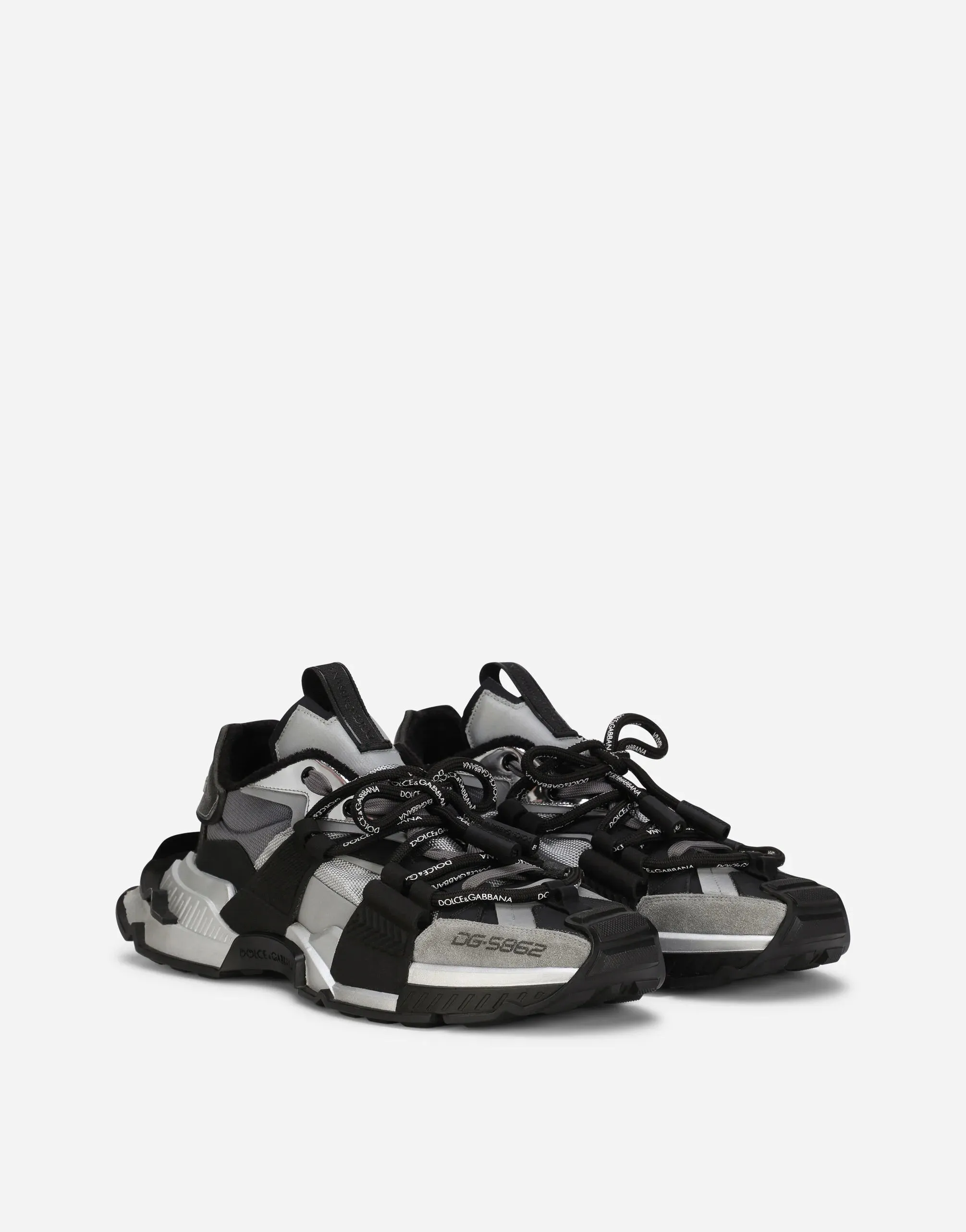 Dolce & Gabbana Space Black/Silver Flattering performance CushionedMidsole