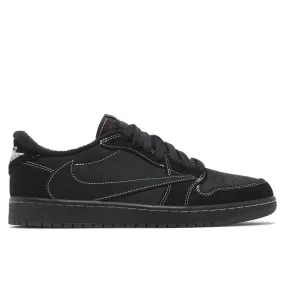 multi - density - midsole - feature shoes Reflective Air Jordan 1 Retro Low OG SP Travis Scott Black Phantom