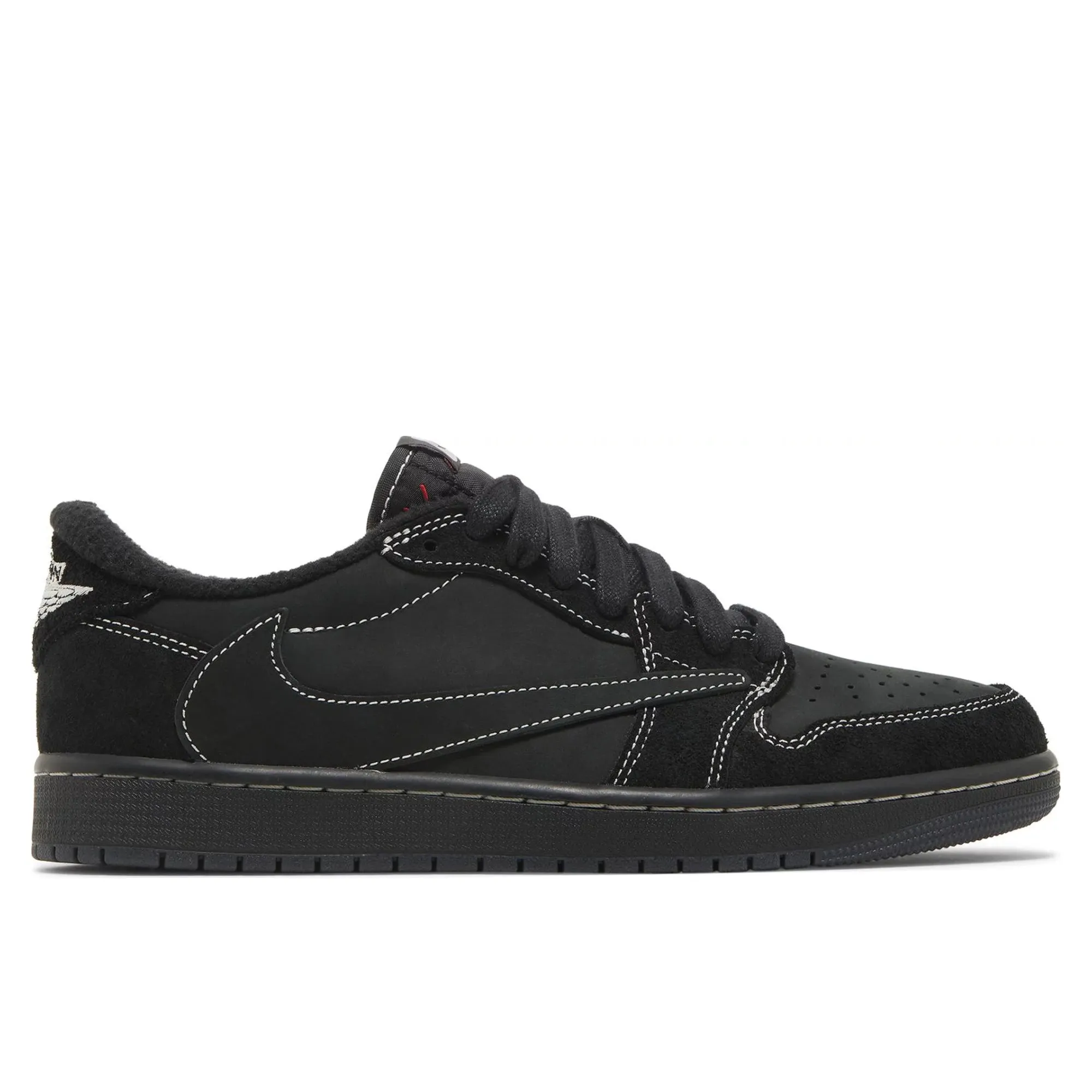 multi - density - midsole - feature shoes Reflective Air Jordan 1 Retro Low OG SP Travis Scott Black Phantom