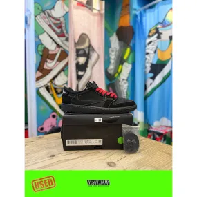 full - marathon shoes running backpacks Jordan 1 Low Travis Scott Black Phantom UK9.5