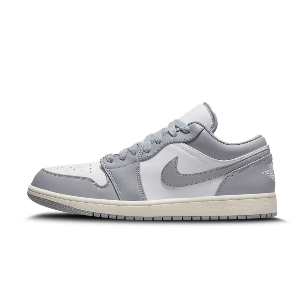 Air Jordan 1 Low Vintage Stealth Grey toe - support - system