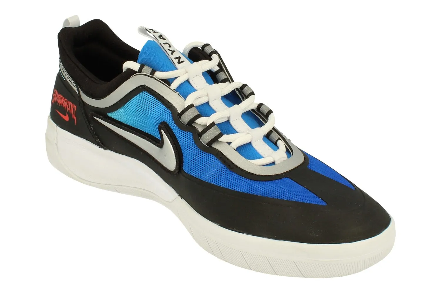 Nike SB Nyjah Free 2 PRM Mens Trainers DC9104 400 secure fastening shoes