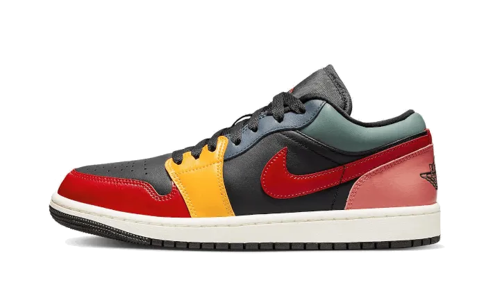 Air Jordan 1 Low SE Black Multi Breathable mesh upper