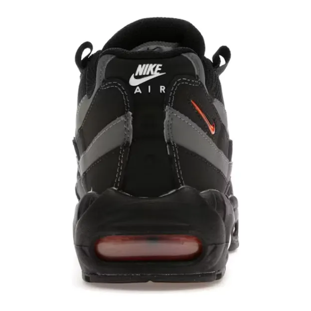 Versatile Support Nike Air Max 95 Black Grey Safety Orange
