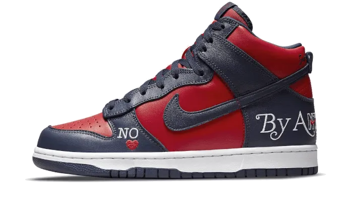 Shock   Absorbing Home Comfort SB Dunk High Supreme By Any Means Navy