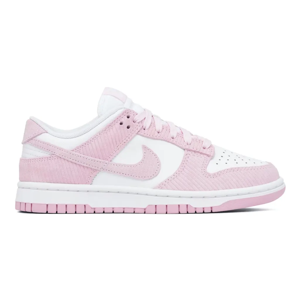 Nike Dunk Low Pink Corduroy (Women's) Heel Fit Exclusive chic