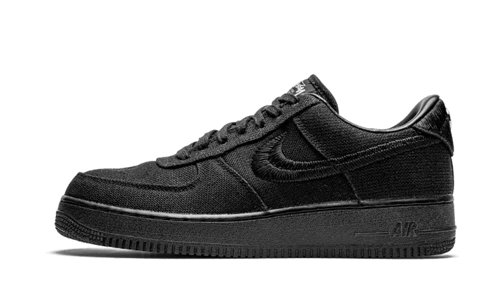 Air Force 1 Low Stussy Black Urban Minimal Teen Trend