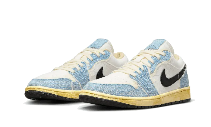 Air Jordan 1 Low SE WRMK Sashiko Denim Home Comfort