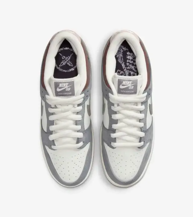 Nike SB Dunk Low x Yuto Horigome Wolf Grey Comfort Focus Seamless Upper Design