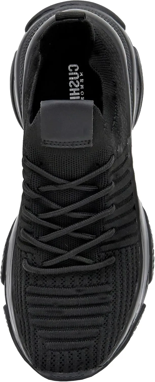 CUSHIONAIRE Women's Apolo Knit Sneaker  Memory Foam