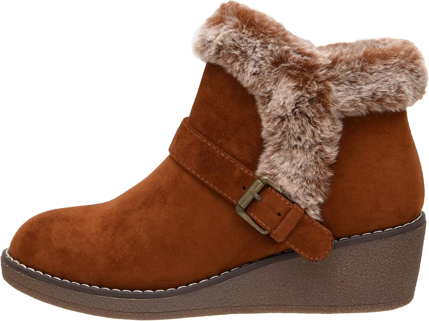 CUSHIONAIRE Women's Rhodes wedge bootie  Memory Foam
