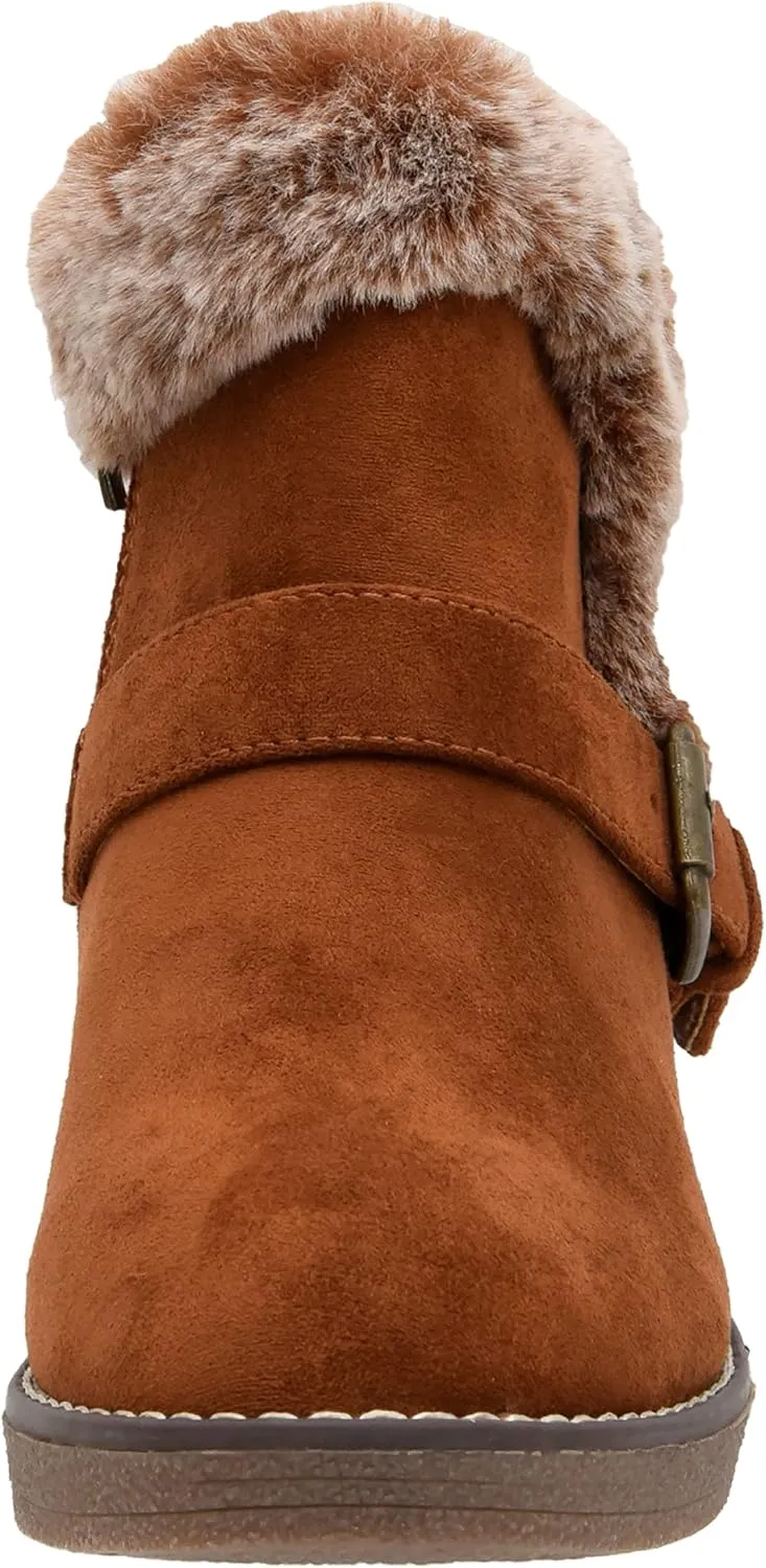 CUSHIONAIRE Women's Rhodes wedge bootie  Memory Foam