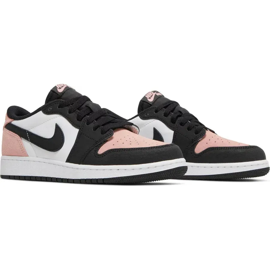Jordan 1 Low OG Bleached Coral (GS) mountain running shoes running with a watch