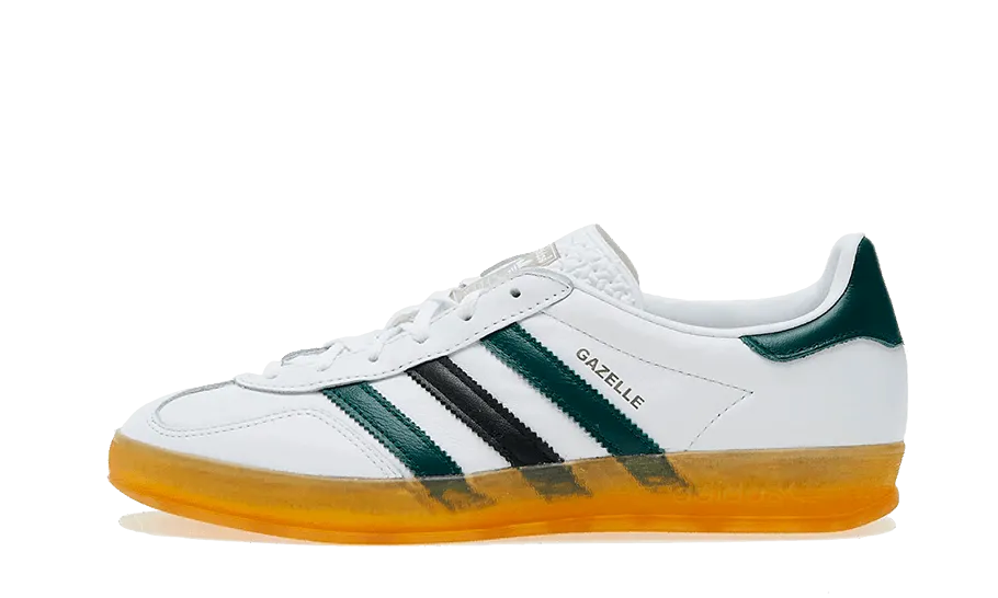 Gazelle Indoor White Collegiate Green Dawn Glow