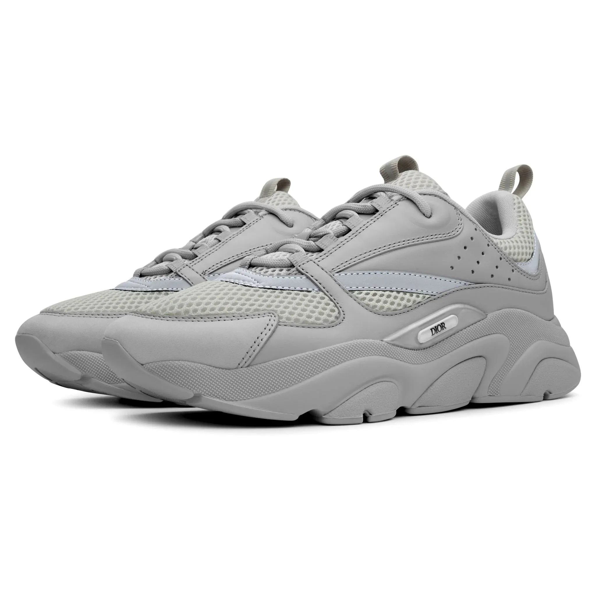 Dior B22  Grey Calfskin Trainer Ultra Lightweight Frame Durability