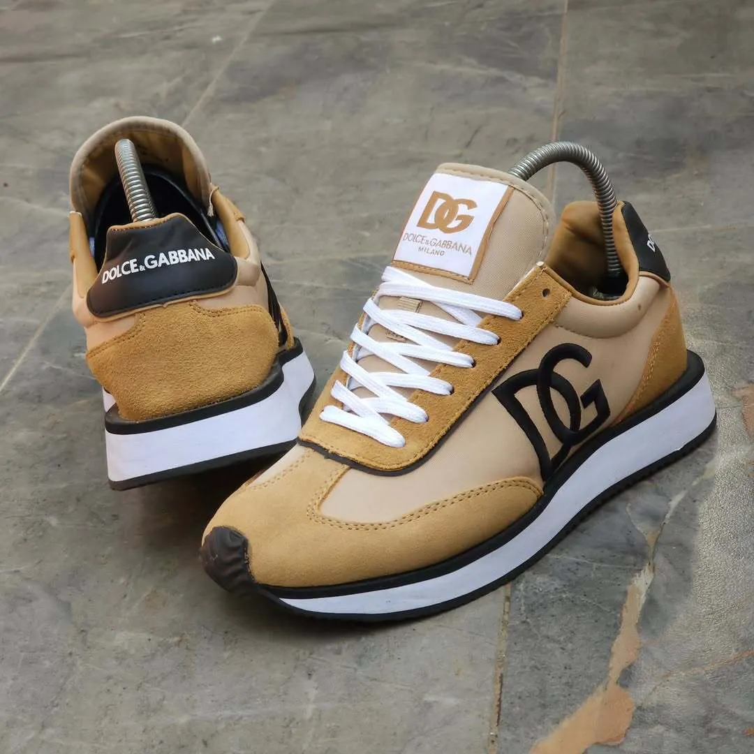 Casual Support Dolce & Gabbana Leather Beige/Black