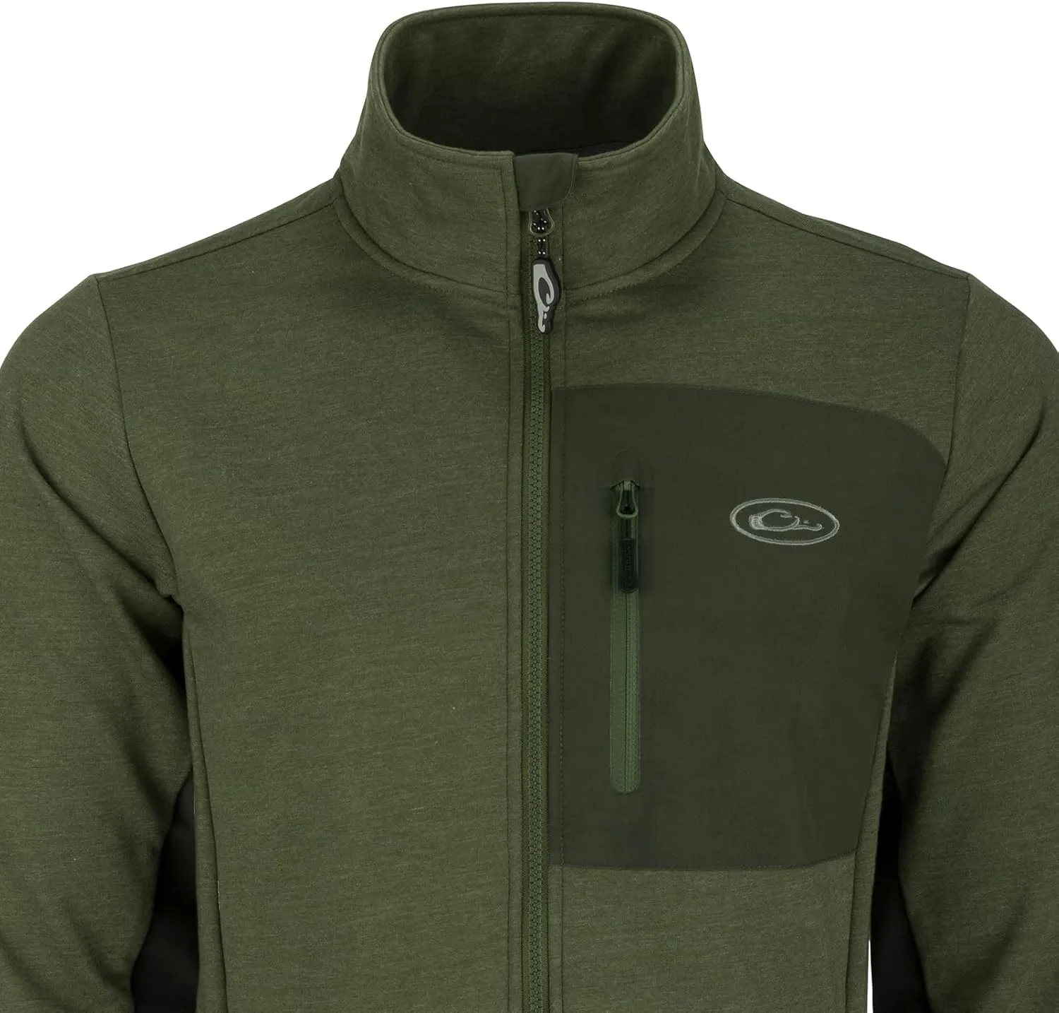 Drake Waterfowl Men's Hybrid Mid-Weight Water-Resistant Fleece-Lined Windproof Outdoor Hiking Jacket w/ 4-Way Stretch Cuffs