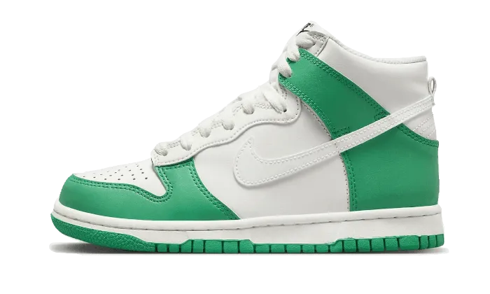 Superior ease Quick Lace Toggle Dunk High White Green
