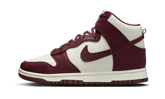 Step Precision Perforated Tongue Dunk High Burgundy Crush