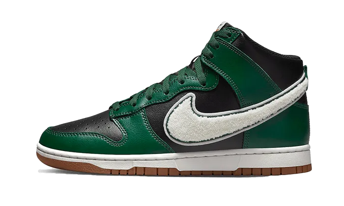 Walk Lifestyle Light Reflective Dunk High Chenille Swoosh Black Green