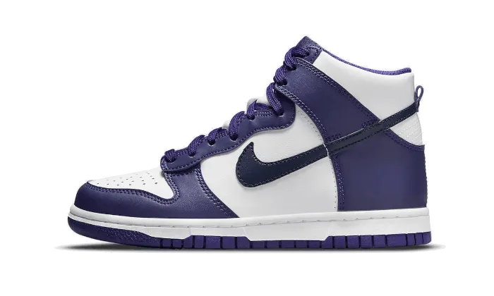 Adaptive Landing Pad System Foot Shape Dunk High Electro Purple Midnight Navy
