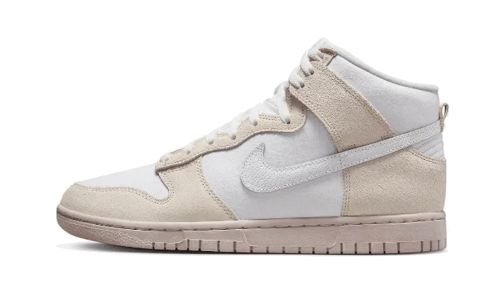 Stretch Knit Upper Dunk High Retro PRM Cracked Leather Swoosh