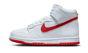Athletic Footwear Dunk High White Picante Red