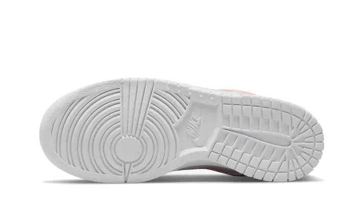 Stable Support Textured Surface Dunk Low 3D Swoosh White Grey