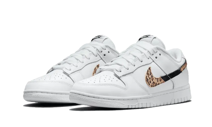 Dunk Low Animal Print White Fitted Design Sculpted stability