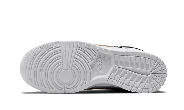 Tactile Grip Patterns Dunk Low Animal Print White