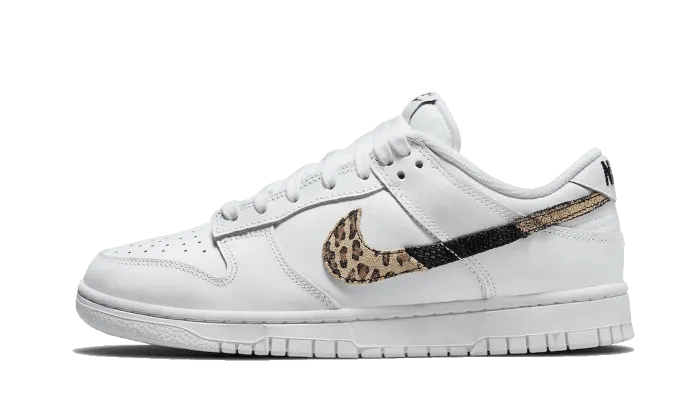 Long Walks Dunk Low Animal Print White
