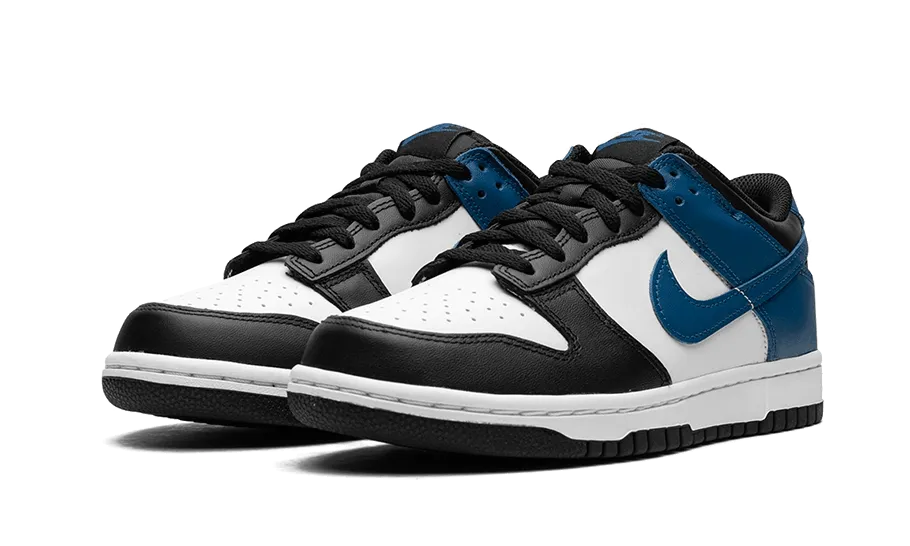 Dunk Low Industrial Black Blue Durable flexibility Silent Walk