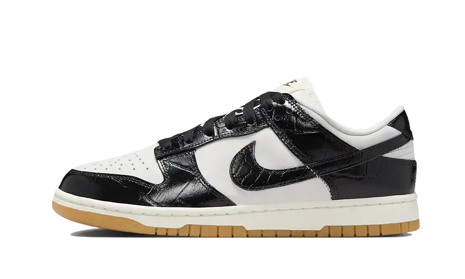 Comfort Driven Design Ergonomic Fit Dunk Low LX Black Croc