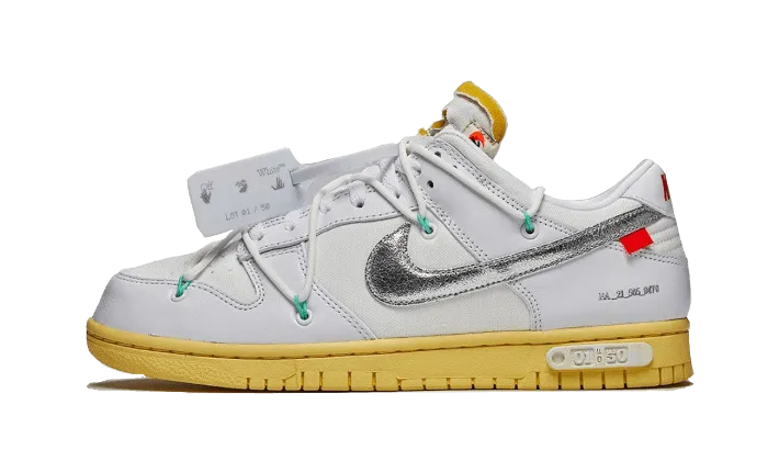 Dunk Low Off-White Lot 1 breathable fabric shoes