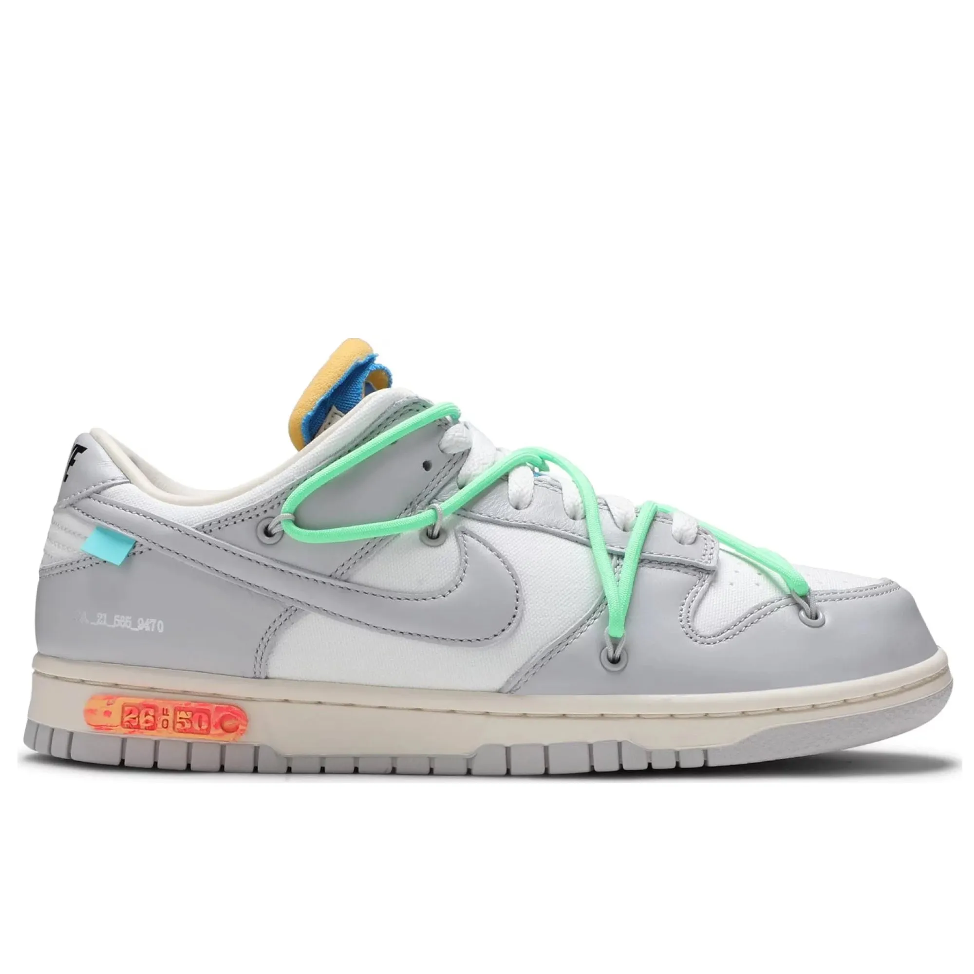 Low Cut Prostration Elevated Sole Nike Dunk Low Off-White Lot 26